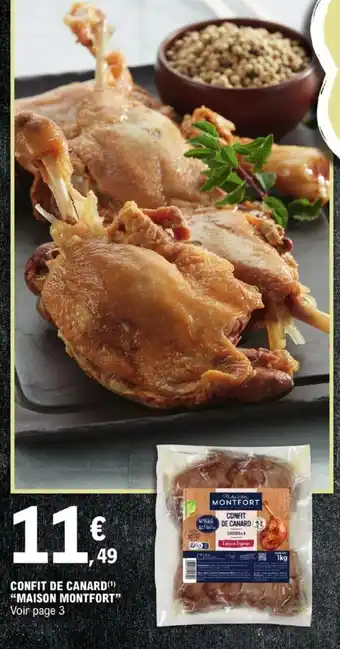 E.Leclerc CONFIT DE CANARD MAISON MONTFORT offre