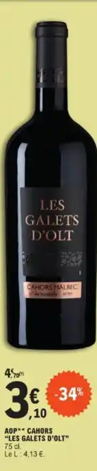 E.Leclerc AOP "LES GALETS D'OLT"CAHORS offre