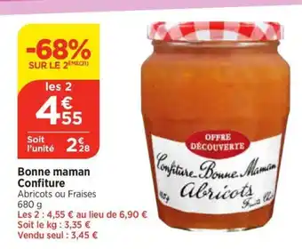Bi1 Bonne maman Confiture offre