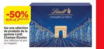 Bi1 Sur une sélection de produits de la gamme Lindt Champs-Élysées offre
