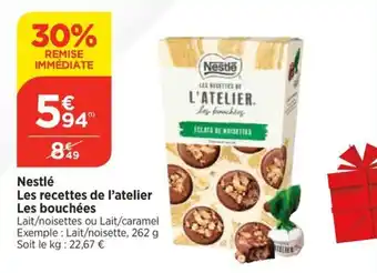 Bi1 Nestlé Les recettes de l'atelier Les bouchées offre