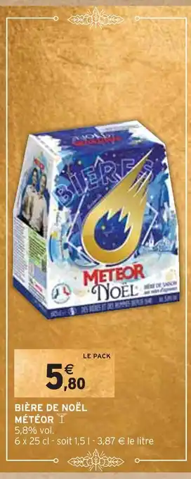 Intermarché Météor bière de noël offre
