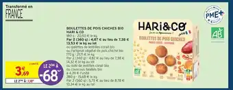 Hari & co boulettes de pois chiches bio