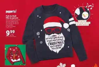Lidl Pull de noël fille ou garçon offre