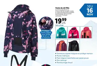 Lidl Veste de ski fille offre