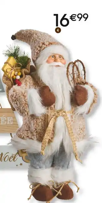 PĂšre noĂ«l âraquetteâ beige