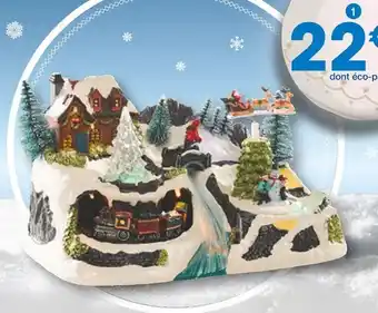 Cora x Carrefour Scène de noël “rivière” led, animée et musicale offre