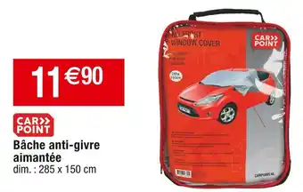 Bâche anti-givre aimantée