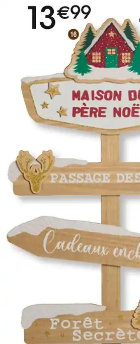 Cora x Carrefour Pancarte maison du père noël offre
