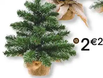 Cora x Carrefour Mini sapin artificiel pointes blanches offre