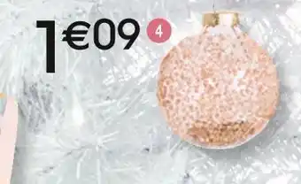 Cora x Carrefour Boule verre strass cuivré offre