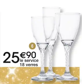 Cora x Carrefour Verre à pied twist offre