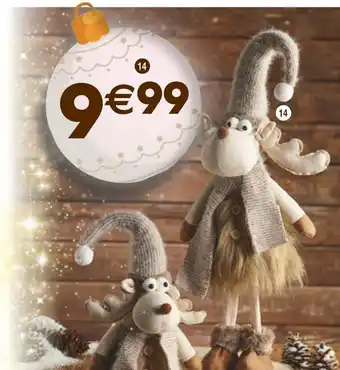 Renne “debout” beige