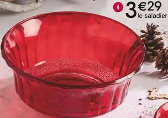 Saladier rouge classica