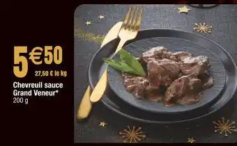 Cora x Carrefour Chevreuil sauce grand veneur offre