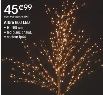 Cora x Carrefour Arbre 600 led offre