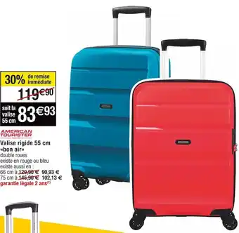 Cora x Carrefour American tourister valise rigide 55 cm bon air offre