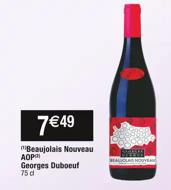 Cora x Carrefour Georges duboeuf beaujolais nouveau aop offre