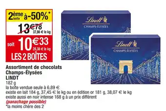 Cora x Carrefour Assortiment de chocolats champs-élysées offre