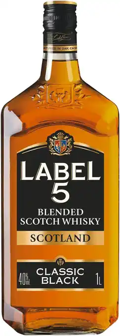Match Label 5 scotch whisky offre