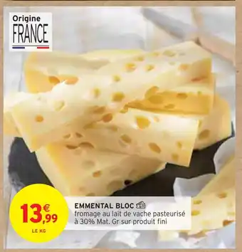 Intermarché Emmental bloc offre