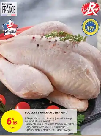 Intermarché Poulet fermier du gers igp offre
