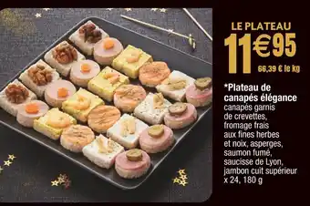 Plateau de canapés élégance