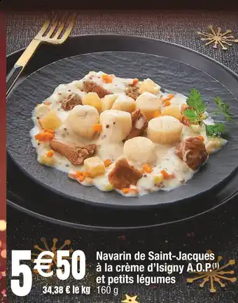 Cora x Carrefour Navarin de saint-jacques à la crème d’isigny a.o.p. et petits légumes offre
