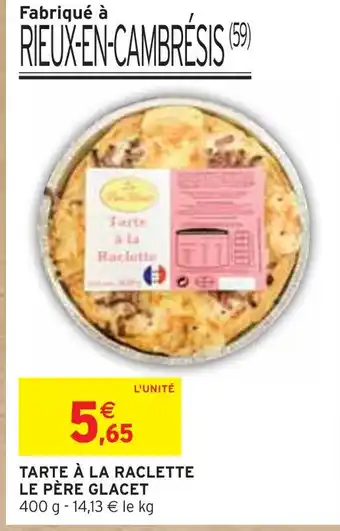 Le père glacet tarte à la raclette