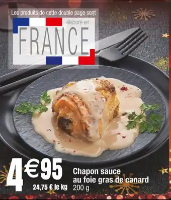 Cora x Carrefour Chapon sauce au foie gras de canard offre
