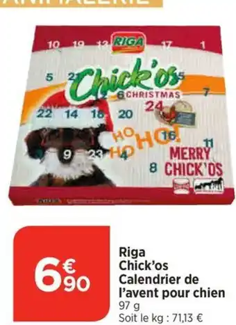 Bi1 Riga Chick'os Calendrier de l'avent pour chien offre