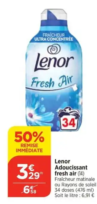 Bi1 Lenor Adoucissant fresh air offre