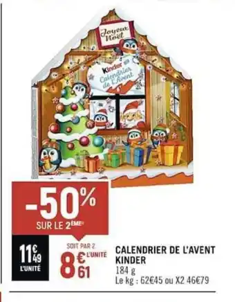Casino Shop CALENDRIER DE L'AVENT KINDER offre