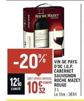 Casino Shop VIN DE PAYS D'OC I.G.P. CABERNET SAUVIGNON offre
