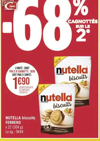 NUTELLA biscuits FERRERO