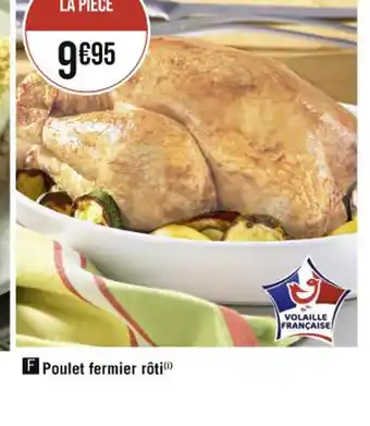 F Poulet fermier rôti