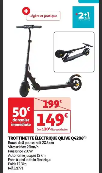 TROTTINETTE ÉLECTRIQUE QILIVE Q4206