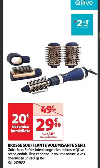 Auchan BROSSE SOUFFLANTE VOLUMISANTE 5 EN 1 offre