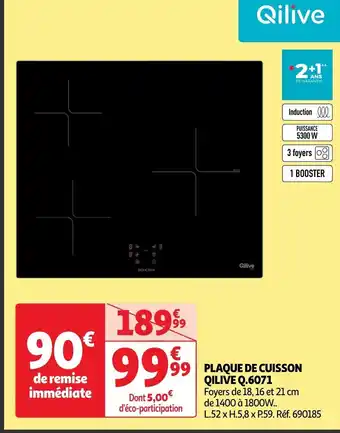 PLAQUE DE CUISSON QILIVE Q.6071