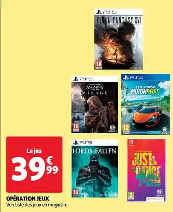 Auchan OPÉRATION JEUX offre