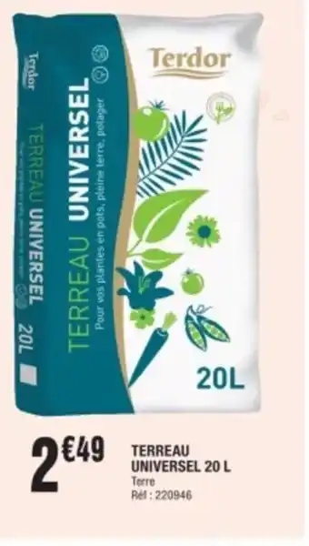 La Foir'Fouille TERREAU UNIVERSEL offre