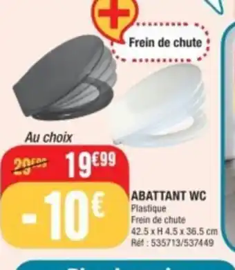 La Foir'Fouille ABATTANT WC offre