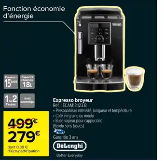 Carrefour Market Expresso broyeur offre