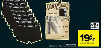 Carrefour Market Boxers homme offre