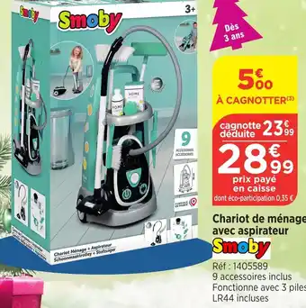 Bi1 Chariot de ménage avec aspirateur offre