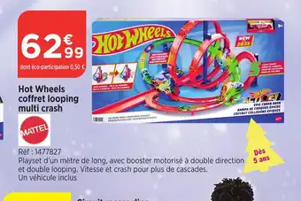 Bi1 Hot Wheels coffret looping multi crash offre