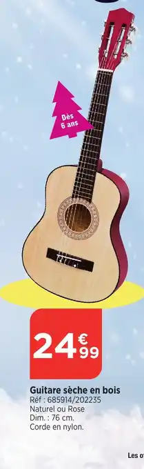 Bi1 Guitare sèche en bois offre