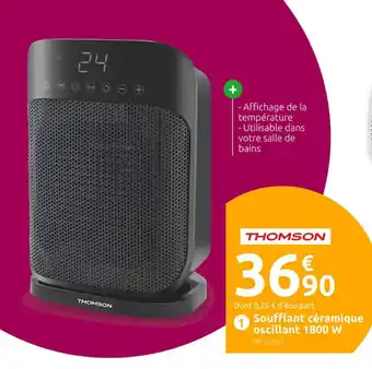 Mr Bricolage Soufflant céramique oscillant 1800 W offre
