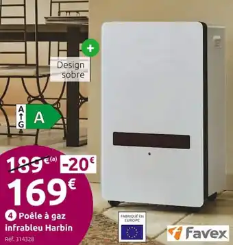 Mr Bricolage Poêle à gaz infrableu Harbin offre