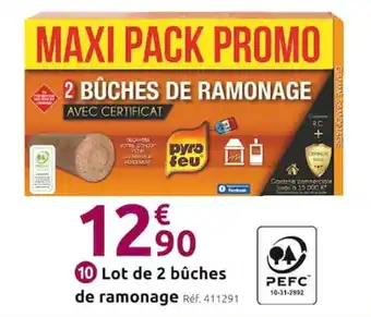 Mr Bricolage Lot de 2 bûches de ramonage offre